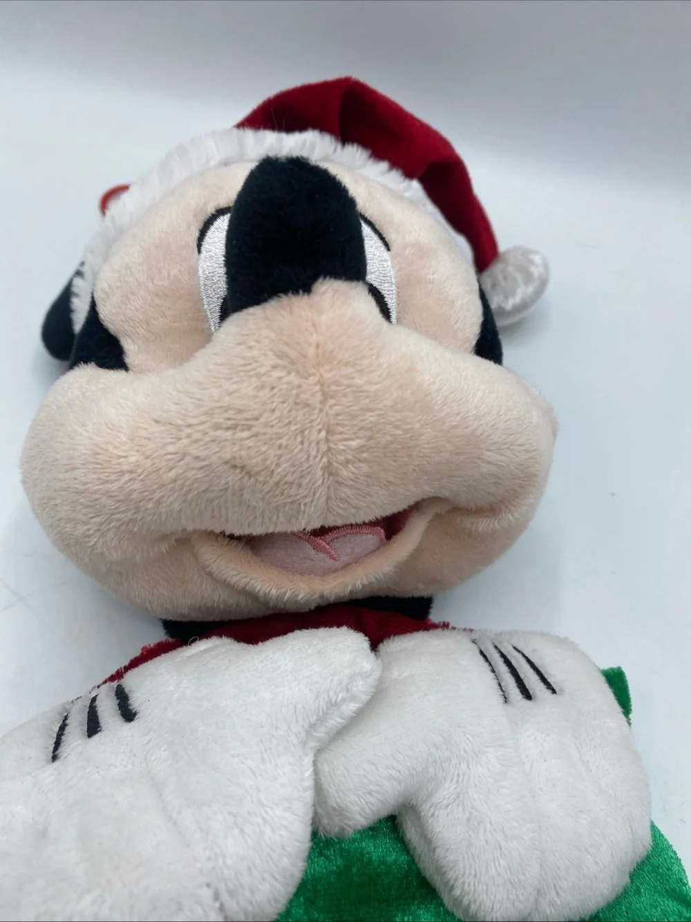 Christmas Disney Mickey Mouse 3D Stocking Plush Stuffed Holiday Festive Themed